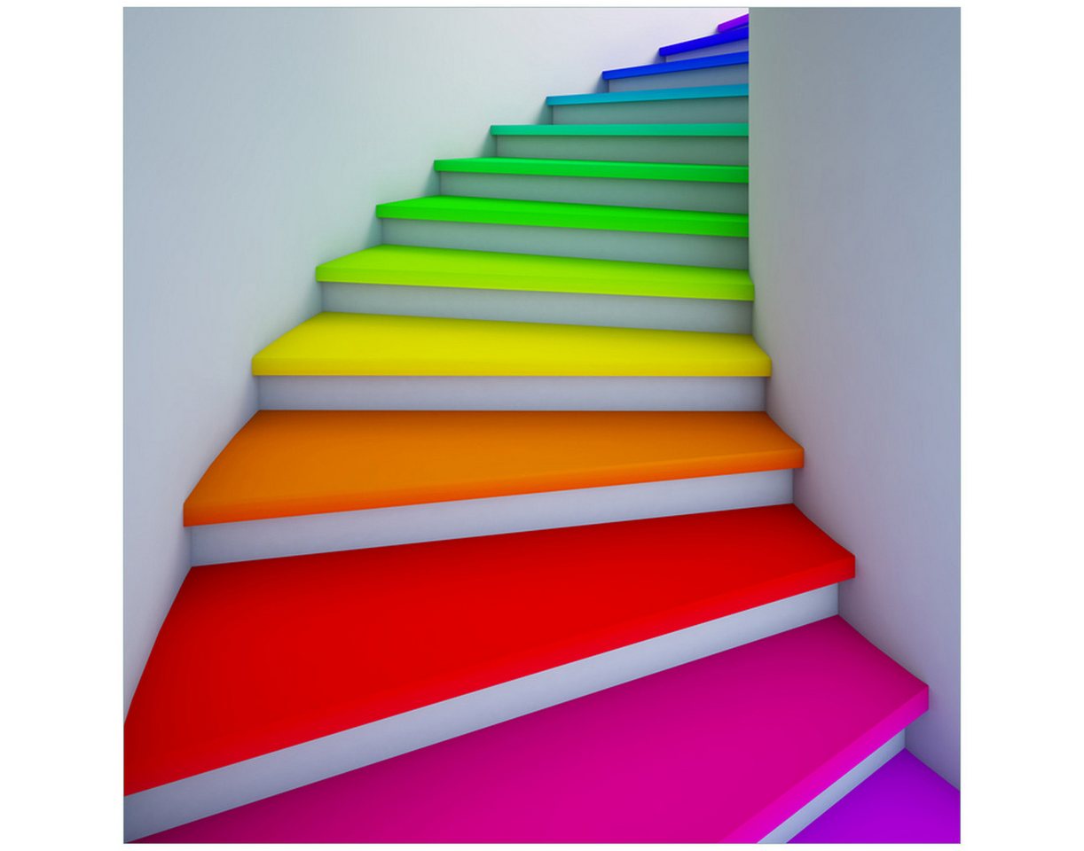Wallario Möbelfolie Bunte Treppe Wallario Möbelfolie Bunte Treppe von Wallario