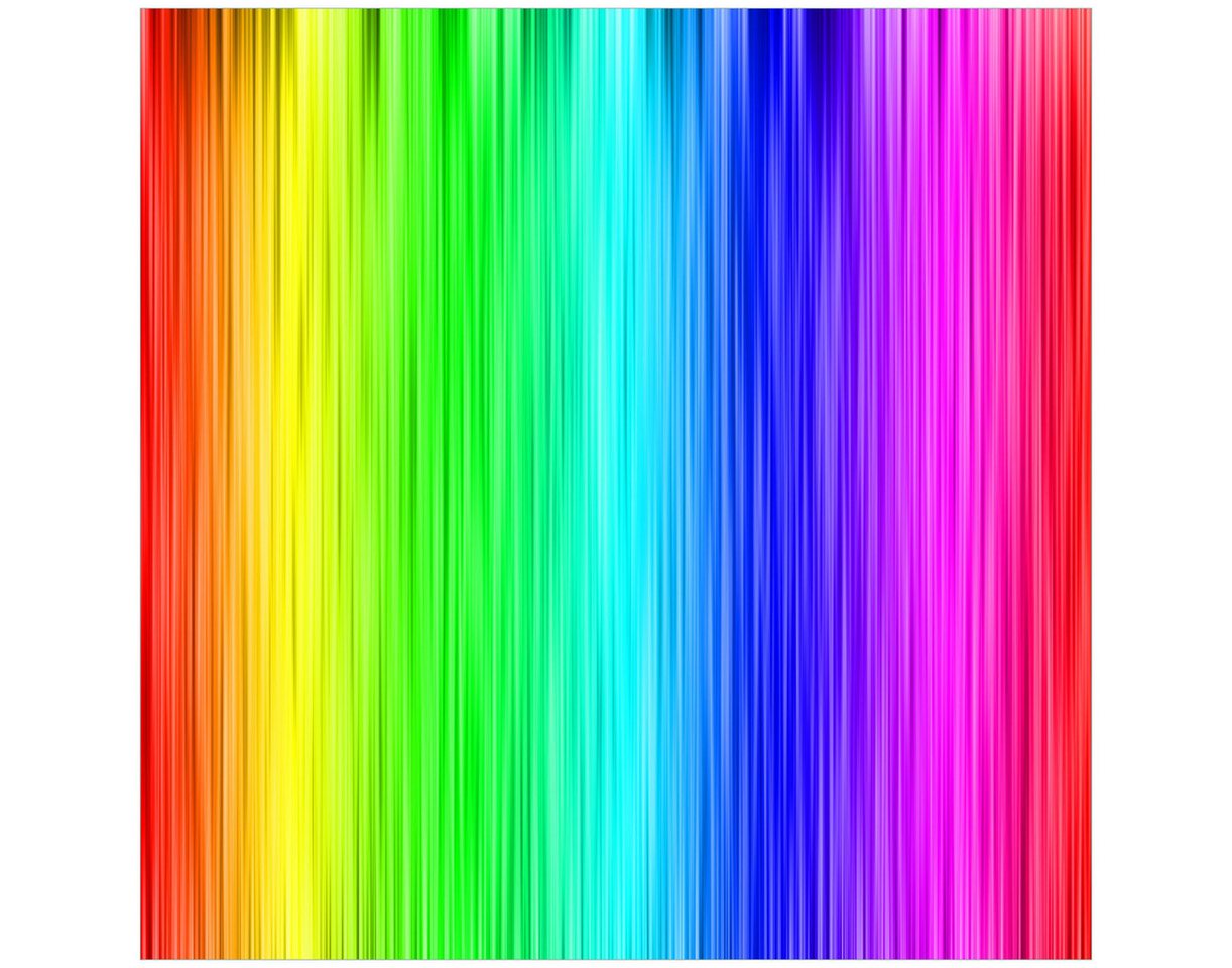 Wallario Möbelfolie Regenbogenmuster - Farben rot, gelb, grün, blau, pink und rot von Wallario