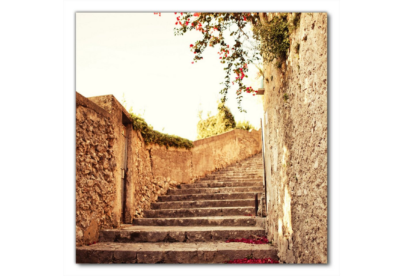 Wallario Möbelfolie Steinerne Treppe in Italien Wallario Möbelfolie Steinerne Treppe in Italien von Wallario