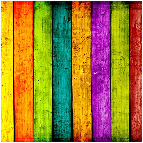 Wallario Möbelfolie selbstklebend/Aufkleber, Tischfolie geeignet für IKEA Lack Tisch - Möbeldeko Buntes Holz - Bunte Streifen mit Farbe und Holzstruktur in 55 x 55 cm Wallario Möbelfolie selbstklebend/Aufkleber, Tischfolie geeignet für IKEA Lack Tisch - Möbeldeko Buntes Holz - Bunte Streifen mit Farbe und Holzstruktur in 55 x 55 cm von Wallario