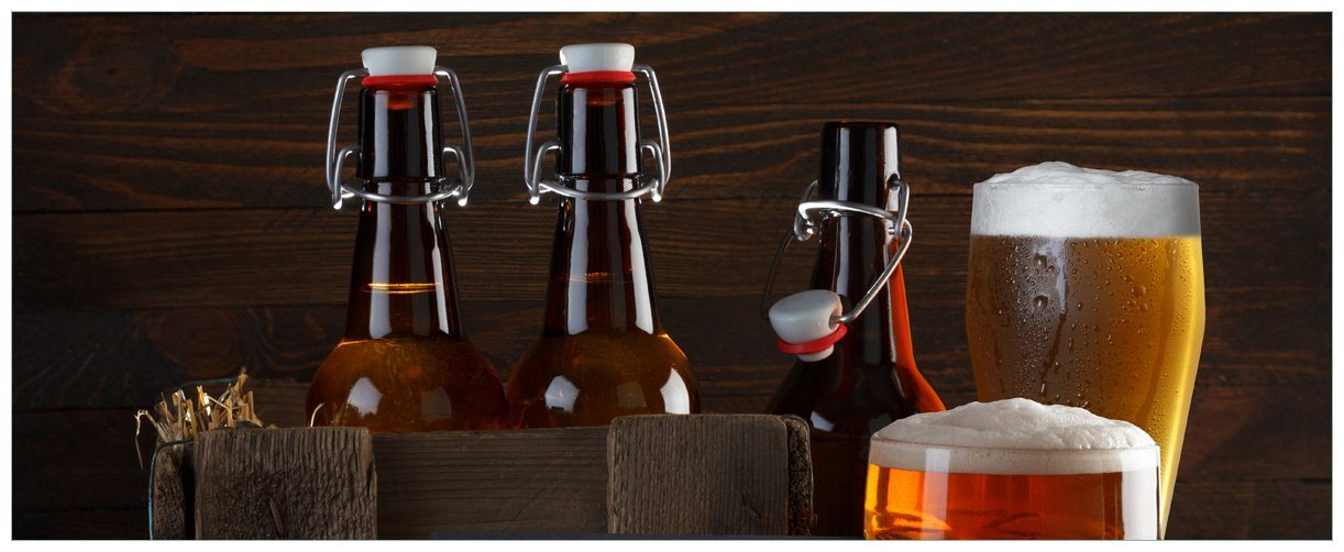 Wallario Poster, Biervarianten - Pils im Glas Flaschenbier Schild Craft Beer, in verschiedenen Ausführungen von Wallario