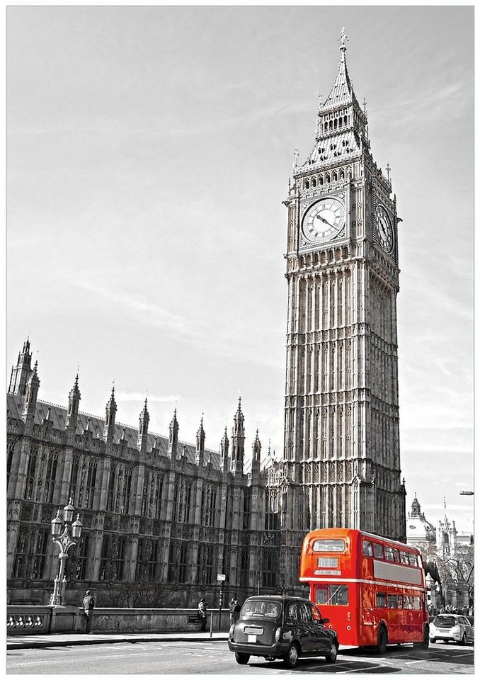 Wallario Poster, London Red Bus, in verschiedenen Ausführungen von Wallario