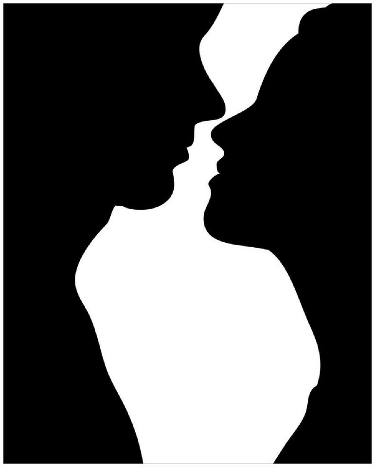 Wallario Poster, Mann und Frau, in verschiedenen Ausführungen von Wallario