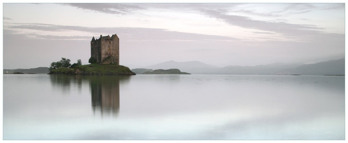 Wallario Poster, Schloss in Schottland, in verschiedenen Ausführungen von Wallario