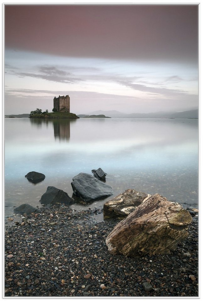 Wallario Poster, Schloss in Schottland, in verschiedenen Ausführungen von Wallario