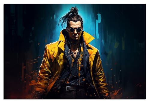 Wallario Poster - Kämpfer der Nacht in Premiumqualität, Größe: 61 x 91,5 cm (Maxiposter) von Wallario