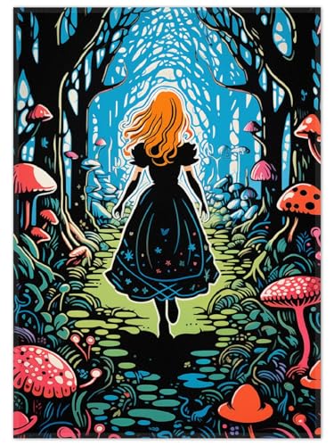 Wallario Rutschfester, Teppich mit Motiv - Fußmatte Magischer Waldpfad, Größe 50 x 70 cm - flachgewebt Wallario Rutschfester, Teppich mit Motiv - Fußmatte Magischer Waldpfad, Größe 50 x 70 cm - flachgewebt von Wallario