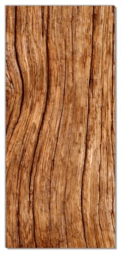 Wallario Selbstklebende Türtapete Holzstamm - Türposter 100 x 220 cm Abwischbar, rückstandsfrei zu entfernen von Wallario