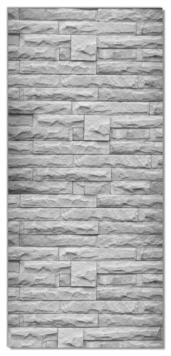 Wallario Selbstklebende Türtapete Steinwand grau - Türposter 100 x 220 cm Abwischbar, rückstandsfrei zu entfernen Wallario Selbstklebende Türtapete Steinwand grau - Türposter 100 x 220 cm Abwischbar, rückstandsfrei zu entfernen von Wallario