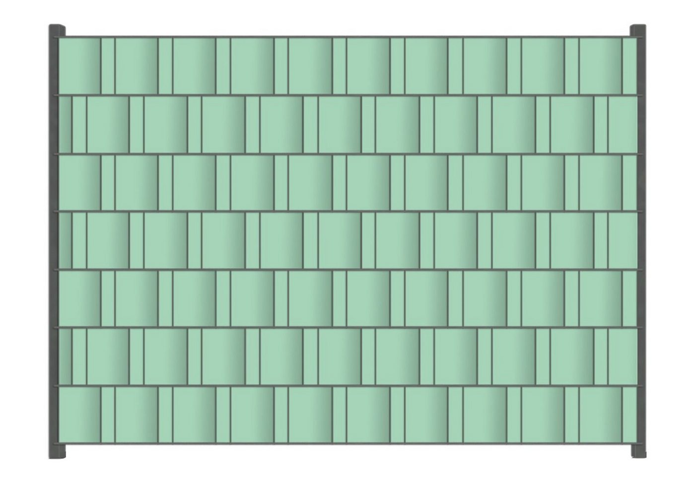 Wallario Sichtschutzstreifen Pastellgrün von Wallario