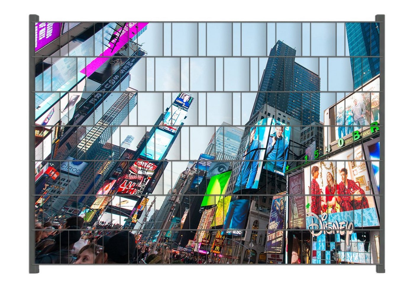 Wallario Sichtschutzstreifen Times Square in New York von Wallario