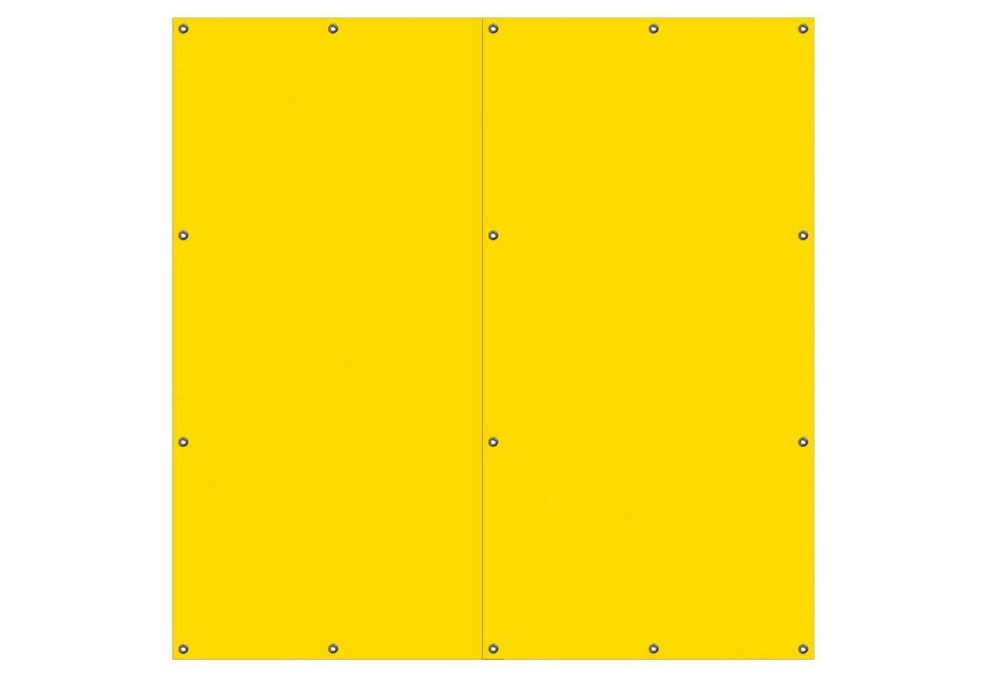Wallario Sichtschutzzaunmatten Gelb, 2-teilig von Wallario