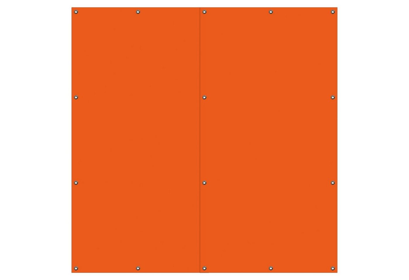 Wallario Sichtschutzzaunmatten Orange, 2-teilig von Wallario