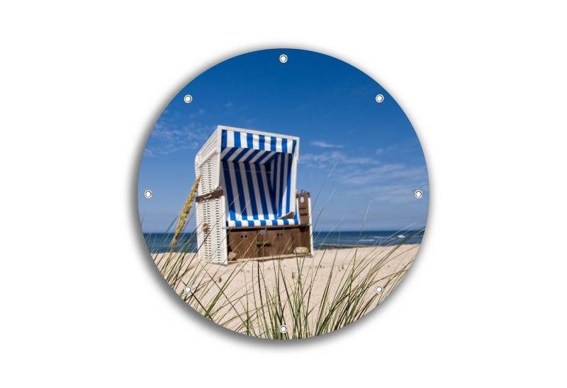 Wallario Sichtschutzzaunmatten Strandkorb, rund Wallario Sichtschutzzaunmatten Strandkorb, rund von Wallario
