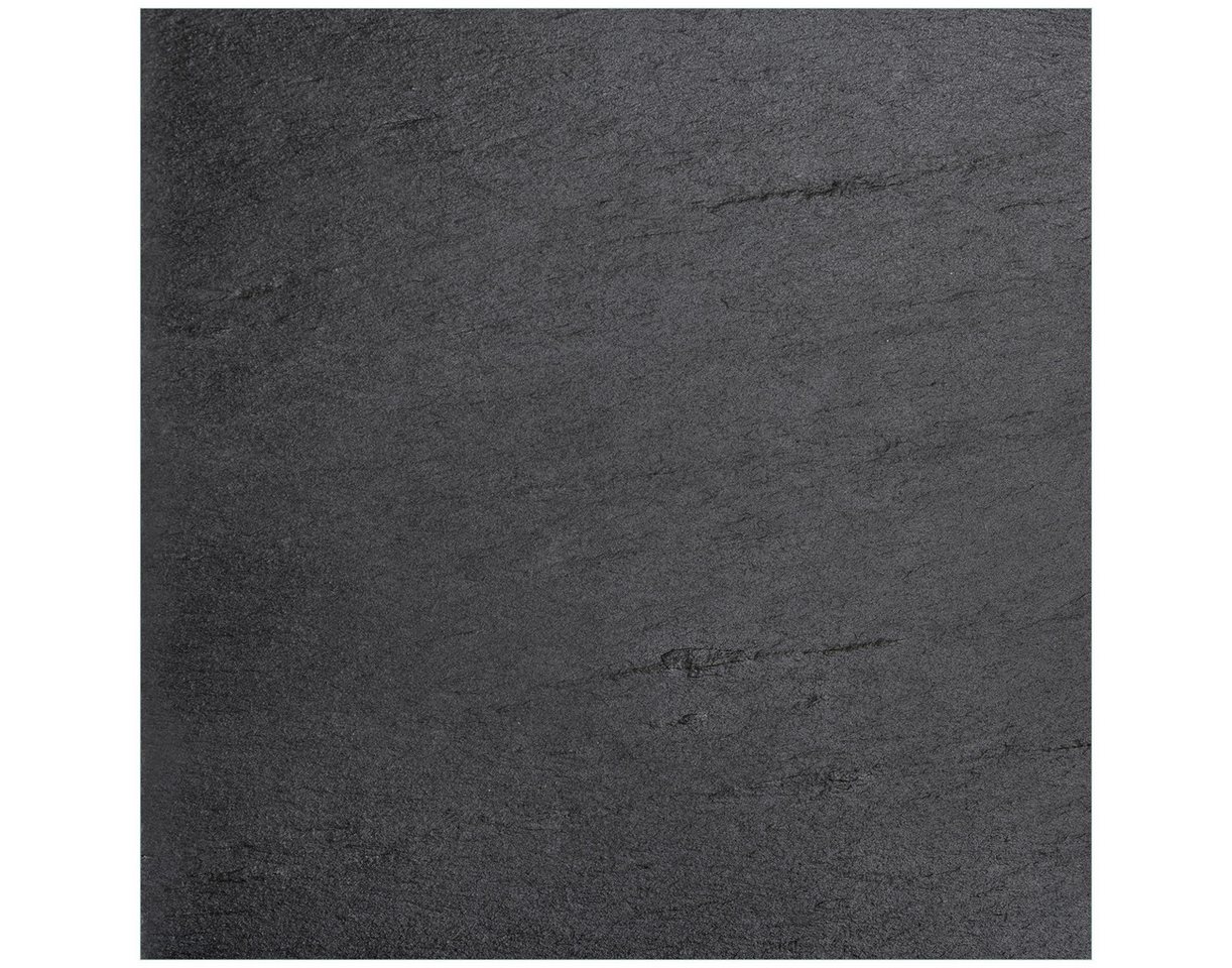 Wallario Tischplatte Schwarze Schiefertafel Optik - Steintafel (1 St), für Ikea Lack Tisch geeignet von Wallario