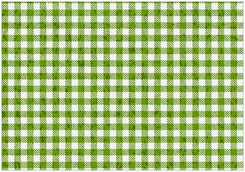 Wallario Vliestapete Muster einer Tischdecke in grün und weiß kariert, Seidenmatte Oberfläche, hochwertiger Digitaldruck, in verschiedenen Größen erhältlich von Wallario