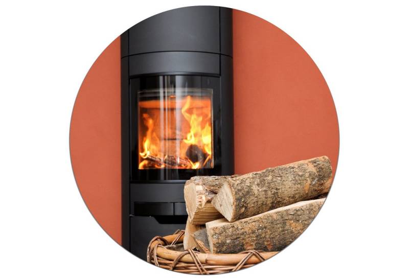 Wallario Wandfolie, Kamin Romantik, wasserresistent, geeignet für Bad und Dusche Wallario Wandfolie, Kamin Romantik, wasserresistent, geeignet für Bad und Dusche von Wallario