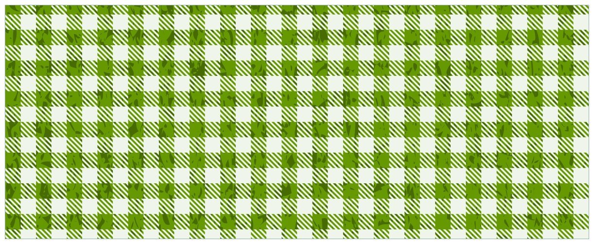 Wallario Wandfolie, Muster einer Tischdecke in grün und weiß kariert, in verschiedenen Ausführungen von Wallario