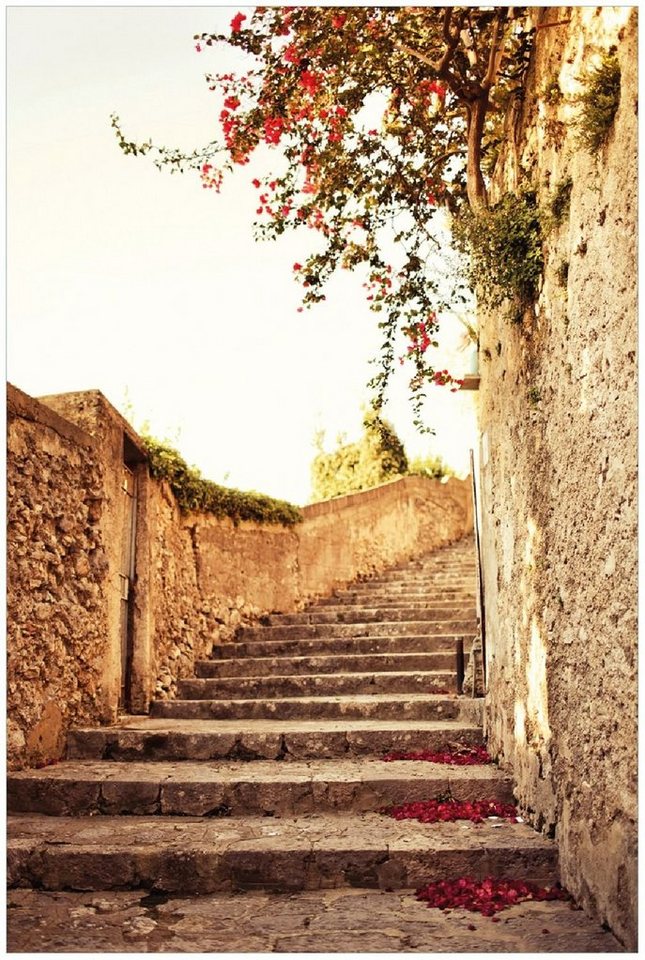 Wallario Wandfolie, Steinerne Treppe in Italien, in verschiedenen Ausführungen Wallario Wandfolie, Steinerne Treppe in Italien, in verschiedenen Ausführungen von Wallario