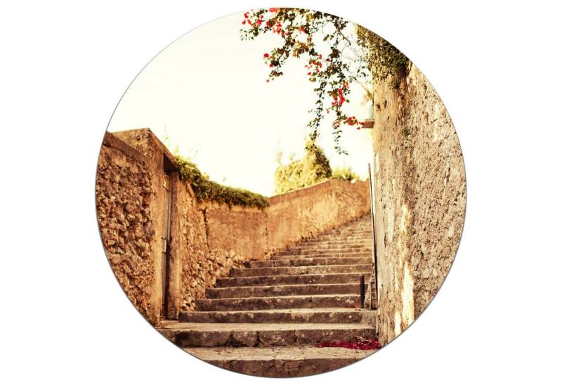 Wallario Wandfolie, Steinerne Treppe in Italien, wasserresistent, geeignet für Bad und Dusche von Wallario