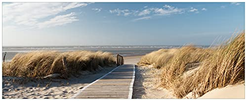 Wallario Poster - Auf dem Holzweg zum Strand in Premiumqualität, Größe: 80 x 200 cm XXL-Poster Wallario Poster - Auf dem Holzweg zum Strand in Premiumqualität, Größe: 80 x 200 cm XXL-Poster von Wallario