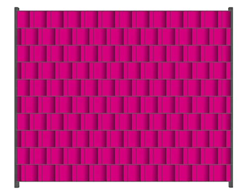 Wallario Zaun Sichtschutz Windschutz für EIN- und Doppelstabmattenzäune in der Größe Breite 2,50m x Höhe 2,00m, Motiv: Pink von Wallario