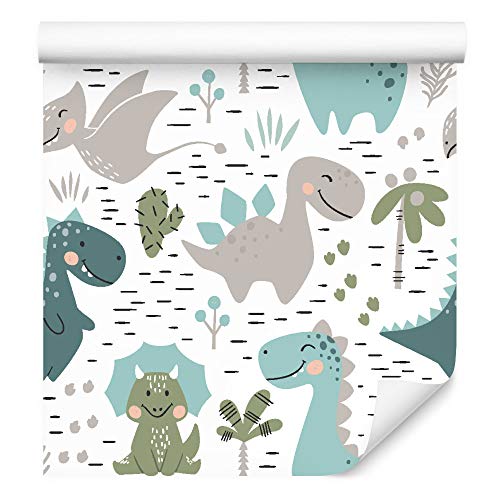 Wallepic Tapete 10m Vlies Tapete Kinderzimmer Tiere Wildtiere Vliestapete 1000x53cm Wand Tapete Wohnzimmer Kinderzimmer Moderne Wanddeko Wand Dekoration von Wallepic