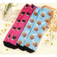 Benutzerdefinierte Haustier-Foto-Socken, Personalisierte Haustiersocken, Benutzerdefinierte Hundesocken, Katzensocken, Haustiergeschenke, Geschenke von WalletWithLove
