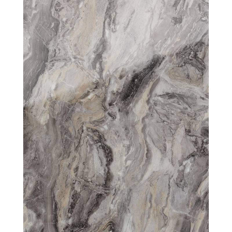 WALLFACE 19340 MARBLE ALPINE Wandverkleidung in Marmor Optik glänzend Grau 2,6m2 2600 mm x 1000 mm x 2,43 mm 2,60 m2 Grau von Wallface