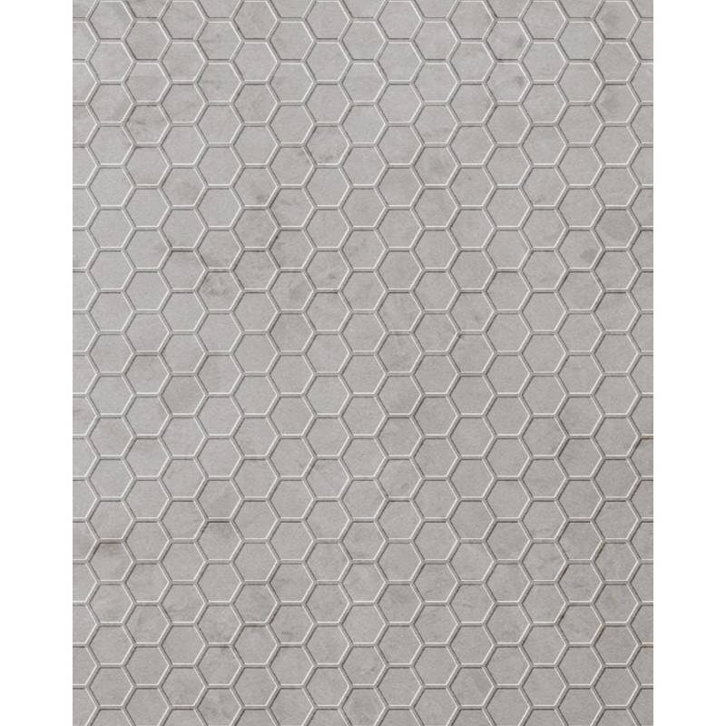 WALLFACE 22712 COMB VELVET Pearl Wandverkleidung in Honigwaben Optik Matt Grau 2,60 m2 2600 mm x 1000 mm x 2,33 mm 2,60 m2 Grau von Wallface