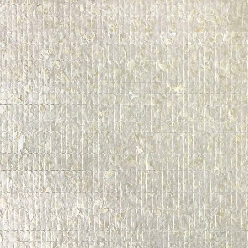 WALLFACE CSA02-4 Vliestapete Capiz-Muscheln Perlmutt Optik Creme-Weiß 9,80 m2 0,91 m x 10,8 m 9,8 m2 Creme von Wallface
