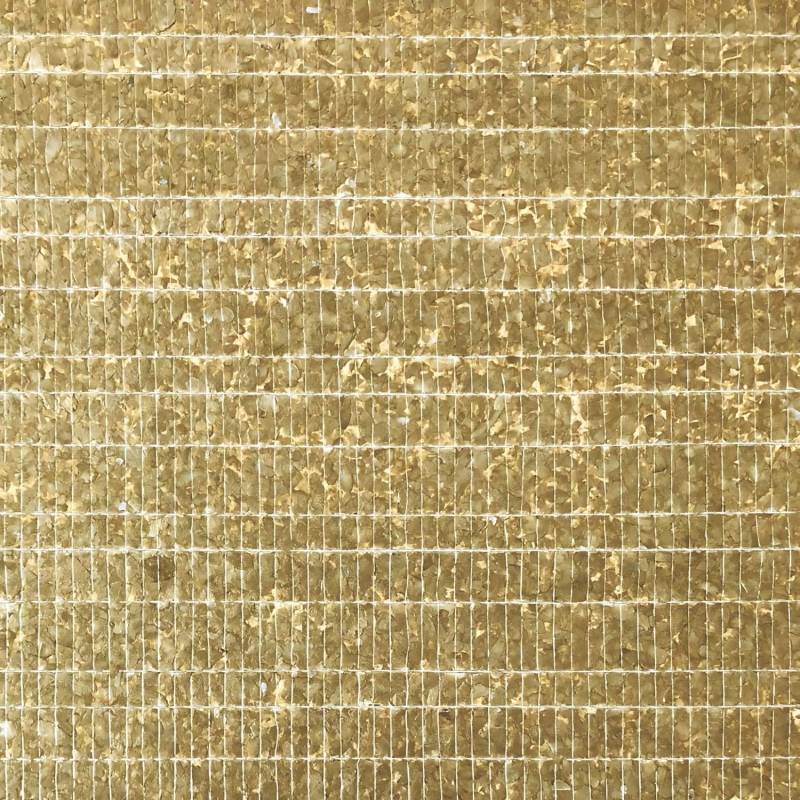 WALLFACE CSA07-4 Vliestapete Capiz-Muscheln Perlmutt Optik Gold Braun 9,80 m2 0,91 m x 10,8 m 9,8 m2 Gold von Wallface