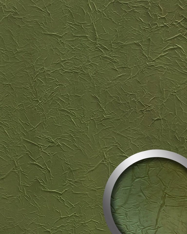 Wallface Dekorpaneele 22735-NA, BxL: 100.5x261.3 cm, 2.63 qm, (Dekorpaneel, 1-tlg., Wandverkleidung in Leder-Optik) grün, matt, samtig weich von Wallface