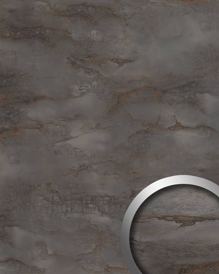 Wallface Dekorpaneele 23101-SA, BxL: 100x260 cm, 2.6 qm, (Dekorpaneel, 1-tlg., Wandverkleidung in Marmor-Optik) selbstklebend, grau, braun, beige, glatt von Wallface