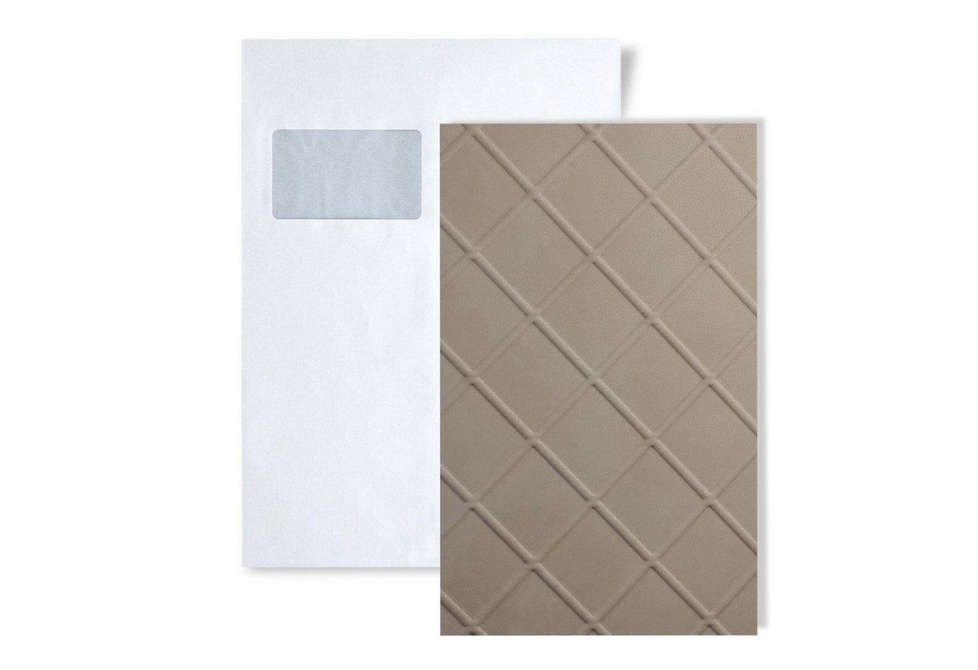 Wallface Dekorpaneele 1 MUSTERSTÜCK S-19545 DIN A5 Wandpaneel Muster, BxL: 15x20 cm, (1 MUSTERSTÜCK, Produktmuster, 1-tlg., Muster des Dekorpaneels) beige von Wallface