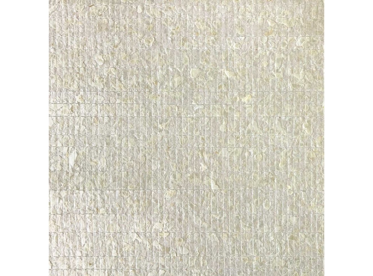 Wallface Naturwerkstofftapete CSA02 Vliestapete mit Capiz-Muscheln Perlmutt Optik creme-weiß 2,45 m2, strukturiert, glänzend, unifarben, Capiz Muscheln, (1 Rolle, 2,45 qm), Vliestapete mit echten Capiz Muscheln, creme, weiß von Wallface