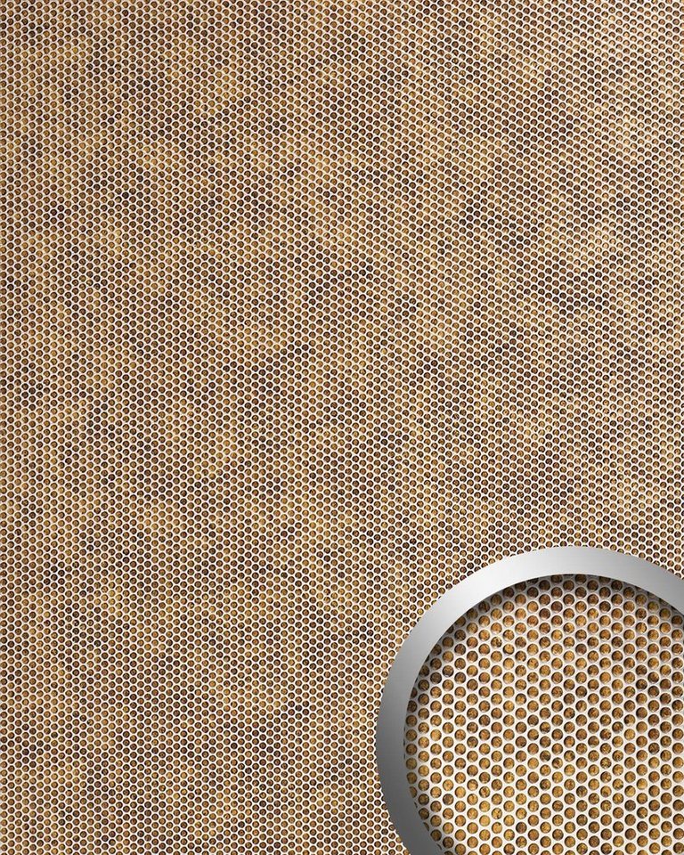 Wallface Wandpaneel 17243-SA, BxL: 100x260 cm, 2.6 qm, (Dekorpaneel, 1-tlg., Wandverkleidung in Metall-Optik Vintage Look) selbstklebend, Bronze, braun, silbergrau von Wallface