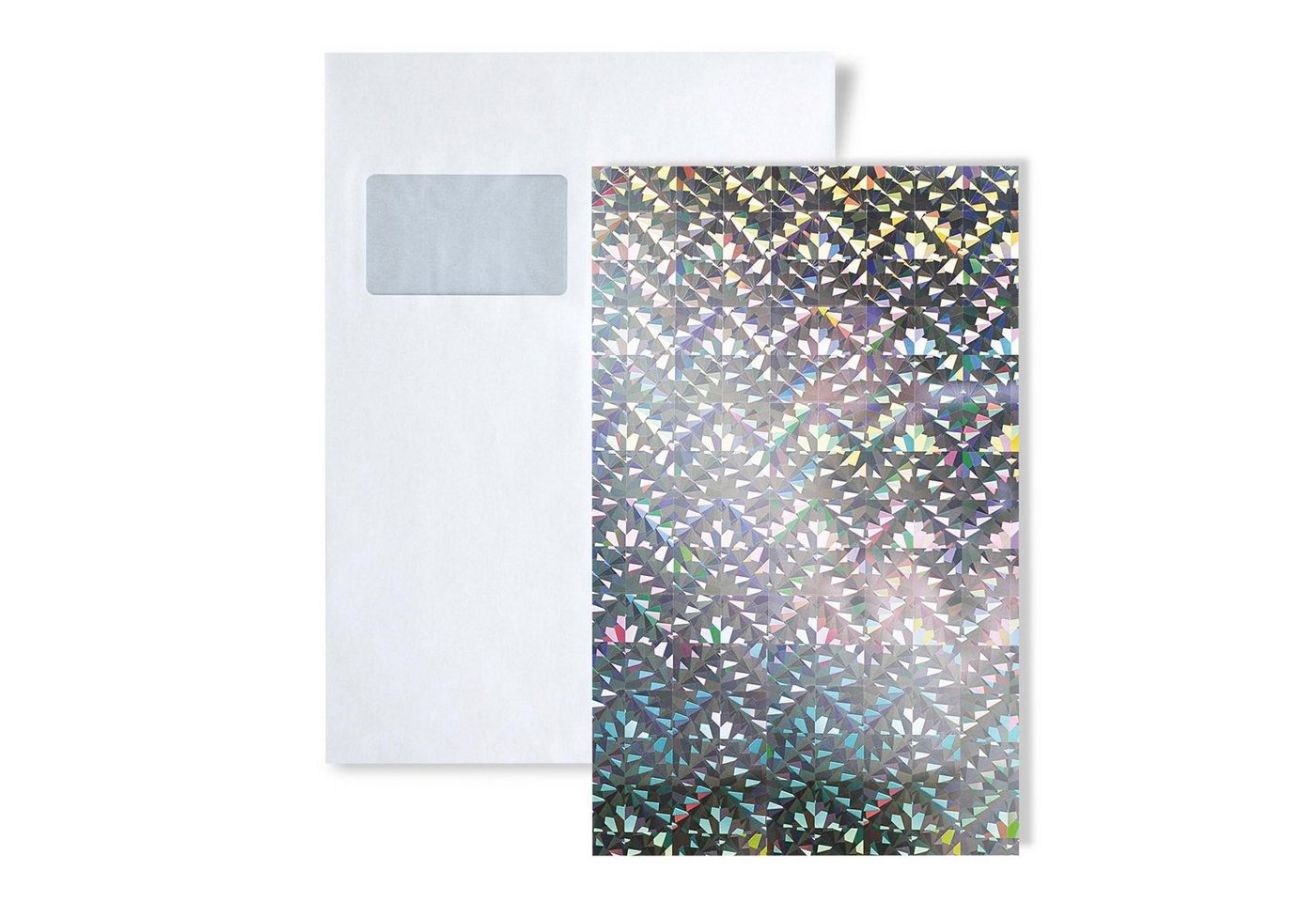 Wallface Wandpaneel 1 MUSTERSTÜCK S-10175 DIN A5 Wandpaneel Muster, BxL: 15x20 cm, (1 MUSTERSTÜCK, Produktmuster, 1-tlg., Muster des Wandpaneels) silber, holographisch von Wallface