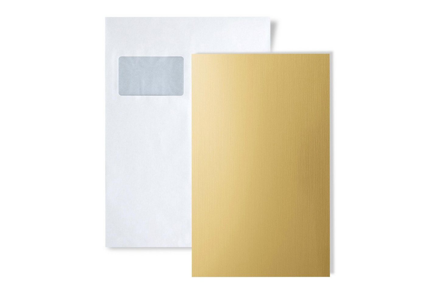 Wallface Wandpaneel 1 MUSTERSTÜCK S-15298 DIN A5 Wandpaneel Muster, BxL: 15x20 cm, (1 MUSTERSTÜCK, Produktmuster, 1-tlg., Muster des Wandpaneels) Gelb-gold gebürstet von Wallface