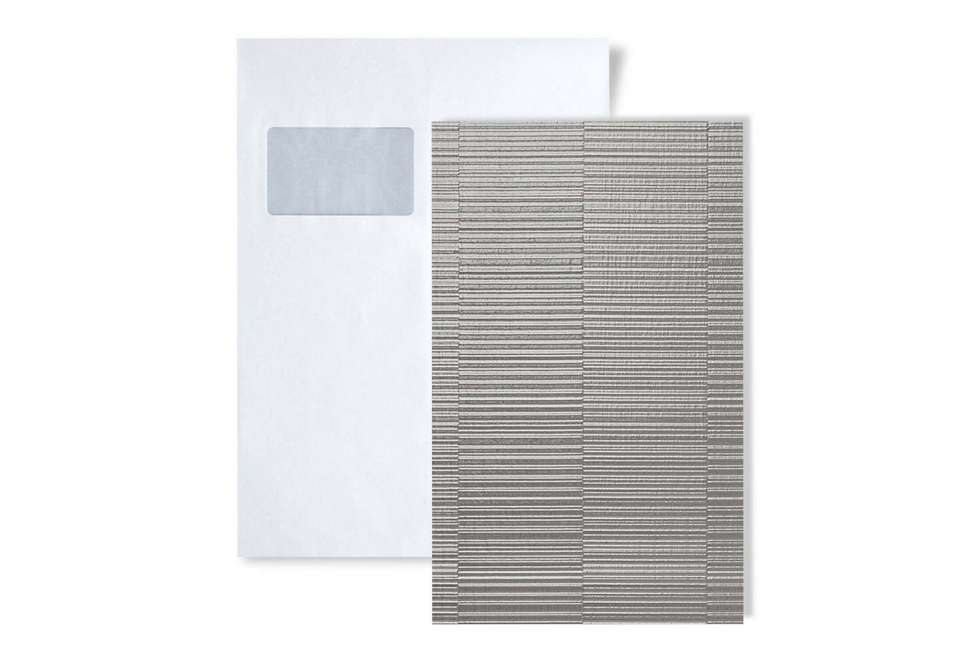 Wallface Wandpaneel 1 MUSTERSTÜCK S-24961 DIN A5 Wandpaneel MUSTER NOTCH, BxL: 15x20 cm, (1 MUSTERSTÜCK, Produktmuster, Muster des Wandpaneels) silber von Wallface