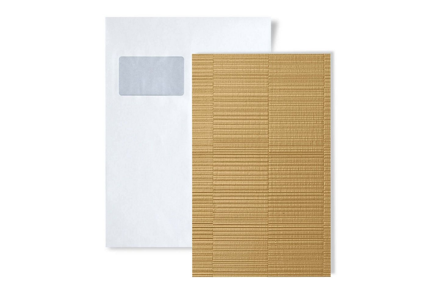 Wallface Wandpaneel 1 MUSTERSTÜCK S-24962 DIN A5 Wandpaneel MUSTER NOTCH, BxL: 15x20 cm, (1 MUSTERSTÜCK, Produktmuster, Muster des Wandpaneels) gold von Wallface