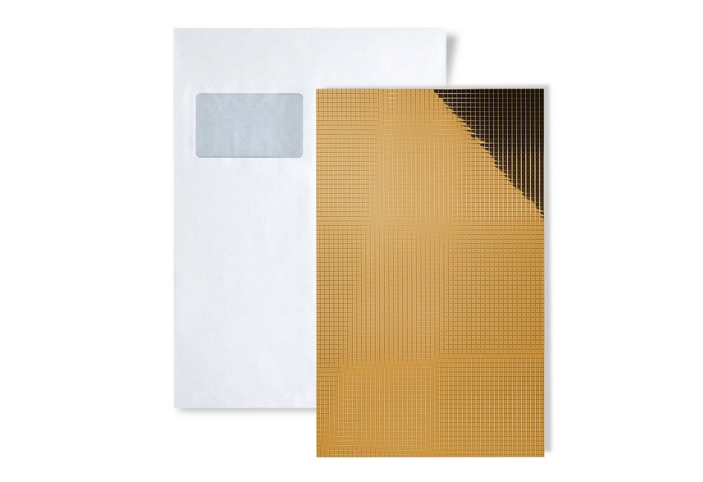 Wallface Wandpaneel S-27373-SA, BxL: 15x20 cm, (1 MUSTERSTÜCK, Produktmuster, 1-tlg., Muster des Wandpaneels) Gold, glänzend / spiegelnd von Wallface