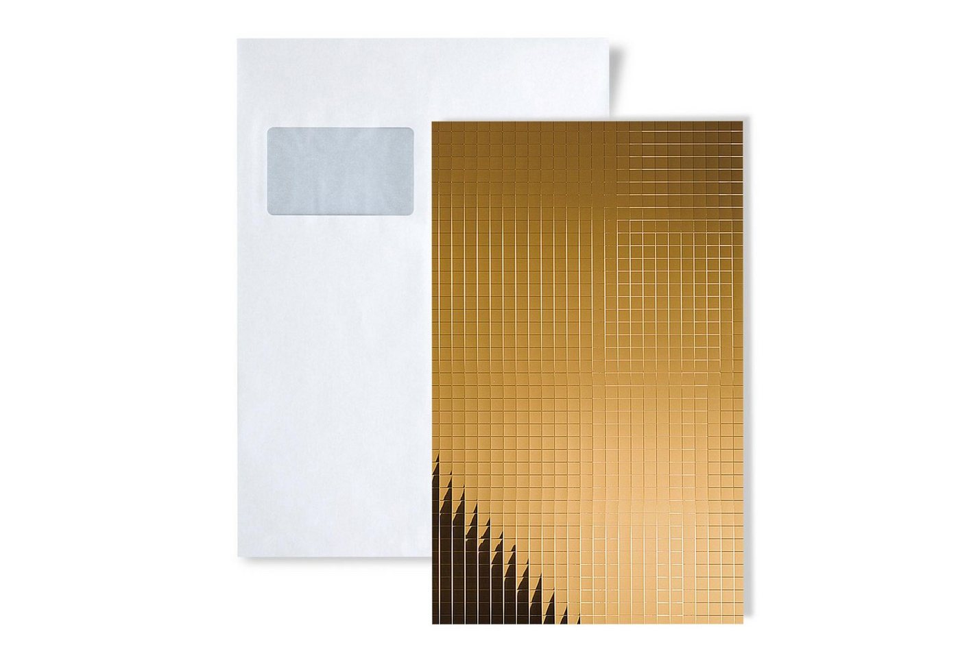 Wallface Wandpaneel S-27375-SA, BxL: 15x20 cm, (1 MUSTERSTÜCK, Produktmuster, 1-tlg., Muster des Wandpaneels) Gold, glänzend / spiegelnd von Wallface