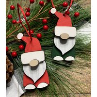 Gnom Weihnachten Ornament - Holz Dekor Urlaub Baum Dekorationen von WallflowersbyKerri