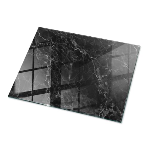 Dekorative Platte 80x60 cm Sicherungsblech Fleckenbeständigkeit Installationswerkzeuge Polierte Kanten Glatte Oberfläche Schutz vor Kontamination Wasserdicht - Geäderter Marmor von Wallfluent