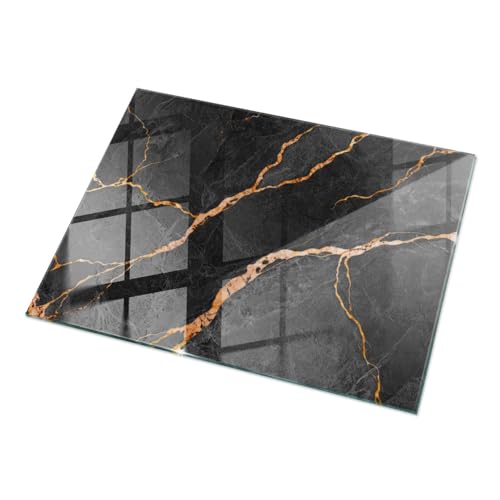 Dekorplatten 120x80 cm Wasserdicht Installationswerkzeuge Polierte Kanten Fleckenbeständigkeit Schutz vor Kontamination Glatte Oberfläche Sicherungsblech - Marmor mit Adern von Wallfluent