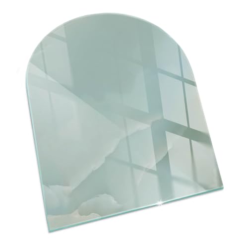 Kamin Bodenplatte Glas 80x70 cm Spritzwasserschutz Sicherungsblech Schutz vor Schäden Herdboden Schutz vor Glut Polierte Kanten Wohnzimmer Bodenbelag Rundbogen - Zartes Marmormuster Kamin Bodenplatte Glas 80x70 cm Spritzwasserschutz Sicherungsblech Schutz vor Schäden Herdboden Schutz vor Glut Polierte Kanten Wohnzimmer Bodenbelag Rundbogen - Zartes Marmormuster von Wallfluent