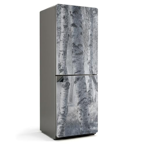 Magnetische Matte 70x190 cm Starker Magnet UV-Beständigkeit Rechteckig Küche Mattes Finish Renovierung Kühlschranktür Gedruckt Erneuerung - Nebliger Wald von Wallfluent