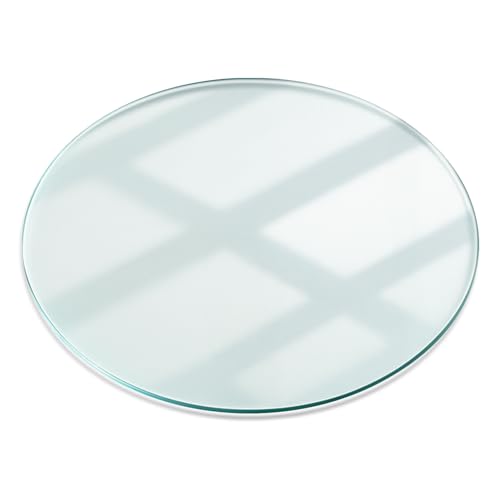 Tischplatte ⌀ 50 cm Installationswerkzeuge Polierte Kanten Schutz vor Kontamination Glatte Oberfläche Fleckenbeständigkeit Sicherungsblech Wasserdicht - Transparent von Wallfluent