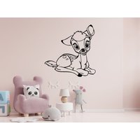 Bambi Wandtattoo | Kinderzimmer Personalisierte Cartoon Wandaufkleber Sg1102 von WallifyDesigns